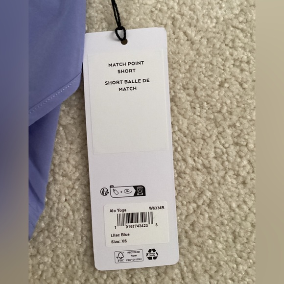 ALO Yoga Lavender Women's Shorts - Picture 8 of 9